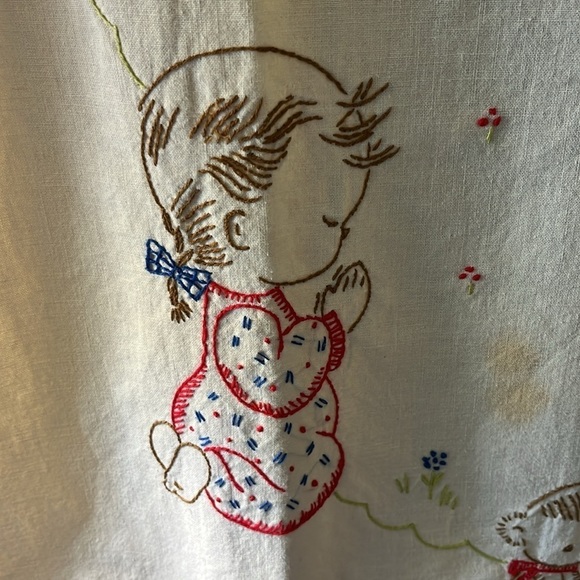 Vintage hand embroidered “Now I lay me down to sleep” prayer. - Picture 8 of 13